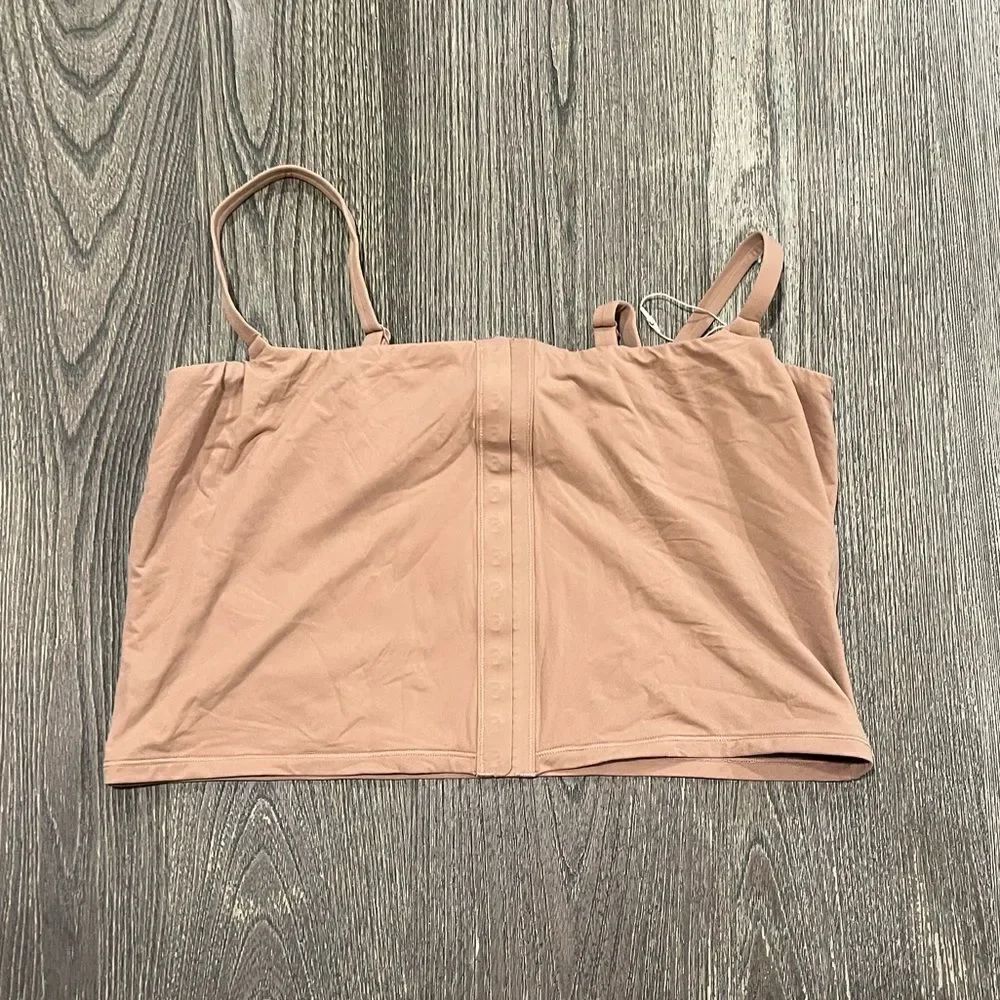 NWT Skims Fits Everybody Adaptive Cami Crop Top Front Hook and Eye Sienna 3X